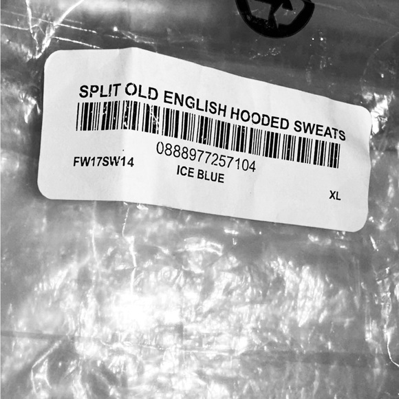 SUPREME SPLIT OLD ENGLISH HOODIE - Picture 9 of 9